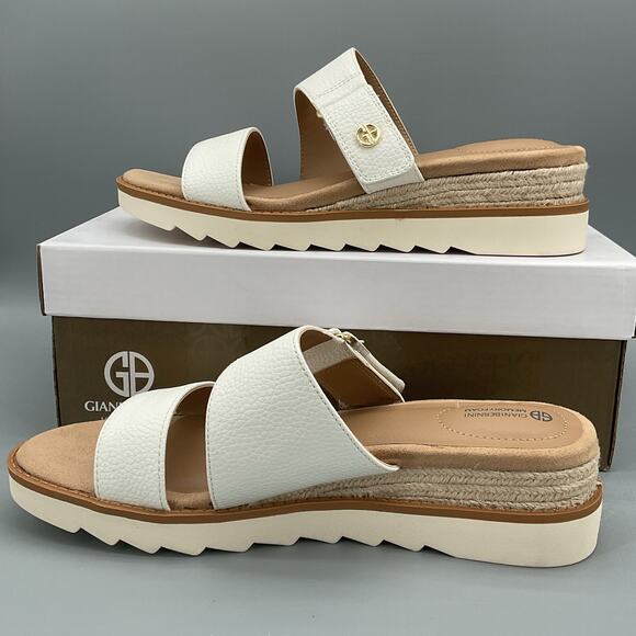 NEW Giani Bernini Women’s Bryerr Adjustable Espadrille Sandals Ivory Size 9M - Picture 2 of 10